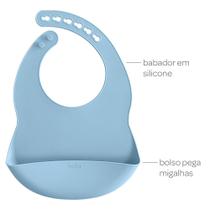 Babador de Silicone Buba com Pega Migalhas - 15639