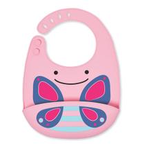 Babador de Silicone Cata Migalhas Zoo Borboleta Skip Hop Babador de Silicone Cata Migalhas Zoo Borboleta Skip Hop
