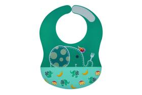 Babador De Silicone Cobertura Total Elefante Marcus & Marcus