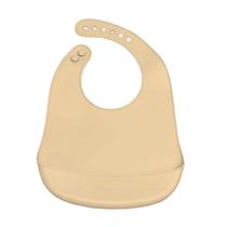 Babador De Silicone Com Bolso Imp - Bronze