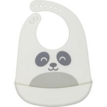 Babador de Silicone com Pega Migalhas Gumy - Branco - Buba