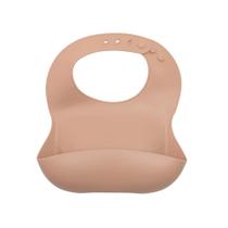 Babador de Silicone Com Pega Migalhas Piccolo Terracota - Infanti