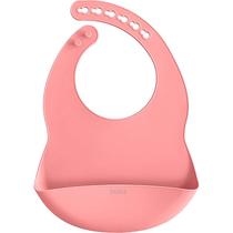 Babador de Silicone com Pega-Migalhas Rosa 15640 - Buba