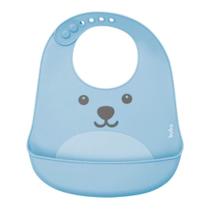 Babador de Silicone Gumy Buba Com Bolso Pega Migalhas, Ajustável, Macio e Resistente -