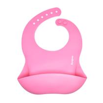 Babador De Silicone Impermeável Pega Migalhas Avental Bebê
