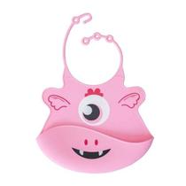 Babador de Silicone Papi Monstrinhos Baby com Bolso Prático e Fechamento Regulável Babador de Silicone Papi Monstrinhos Baby com Bolso Prático e Fechamento Regulável