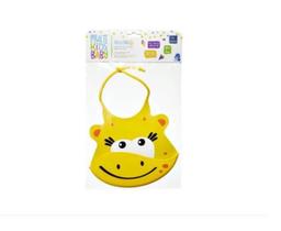 Babador de Silicone Silybib Girafa Amarelo Multikids Baby