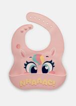 Babador de Silicone Unicórnio ROSA
