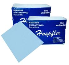 Babador Descartável Impermeável Azul Pct C/200 Hospflex
