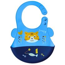 Babador Em Silicone Com Pega Migalhas Para Bebê - Lunar Z