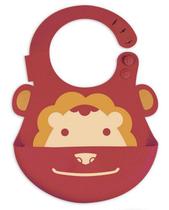 Babador Em Silicone Leão Vermelho - Marcus & Marcus