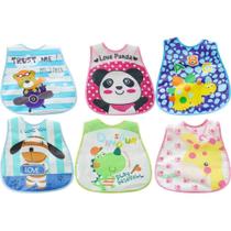 Babador Encanto Para Bebê 45x28cm Panda Rosa