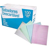 Babador Impermeável Best Care Descartável Colorido - 100 unidades - Bestcare