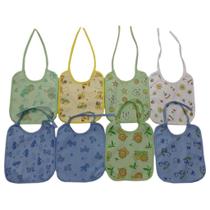 Babador Impermeável Com 3 Unidades - Azul