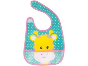 Babador Impermeável com Bolso Buba Animal Fun - Girafa