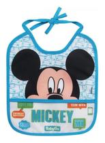 Babador Infantil Bebe Decorado Azul Mickey Baby Go 3089