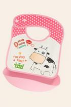 Babador Infantil Cata Migalha Regulagem Estampado Animal Bolso