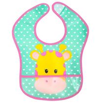 Babador infantil com bolso cata migalhas Buba Girafa +3m Babador infantil com bolso cata migalhas Buba Girafa +3m