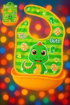 Babador Infantil com Pega Migalhas Impermeável Ajustável Refeição Bebê Criança Menina, Menino kids