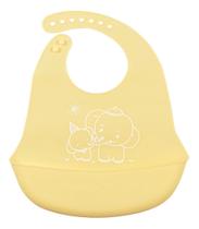 Babador Infantil de Silicone Fratelli Amarelo