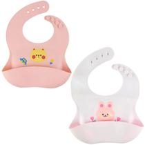 Babador Infantil Impermeavel C/ Bolso pega Migalhas - Castela