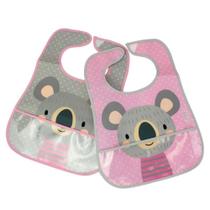 Babador Infantil Impermeável Kit 2 Unidades Coala Clingo