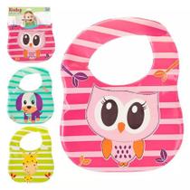 Babador Infantil Impermeável Para Bebê 25cm Animais Colorido Fácil De Limpar Alimentação baby