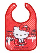 Babador Infantil Menina Baby Com Porta Migalha Hello Kitty