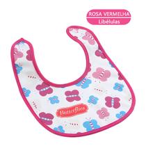 BABADOR Infantil rosa Borboleta - Tudo em Caixa