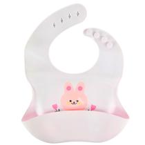 Babador Infantil Rosa Claro Impermeavel C/ Bolso pega Migalhas - Castela