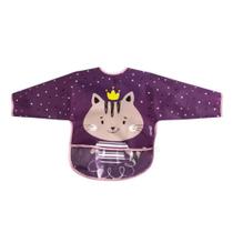 Babador Manga Longa com Bolso Coletor Milky