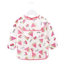 Babador Manga Longa De Proteção Dupla - Cata Migalhas - Frutas - Meninas