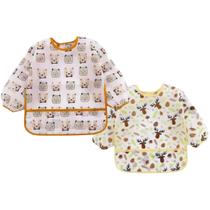 Babador manga longa Impermeável BLW Kit 2Unds - Alce e Urso Babador manga longa Impermeável BLW Kit 2Unds - Alce e Urso