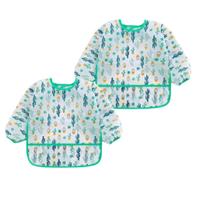 Babador Manga Longa Impermeável BLW Kit 2Unds Cactus Babador Manga Longa Impermeável BLW Kit 2Unds Cactus