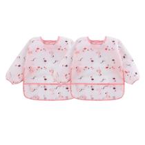 Babador Manga Longa Impermeável BLW Kit 2Unds Flamingo Babador Manga Longa Impermeável BLW Kit 2Unds Flamingo