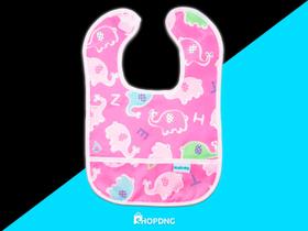 Babador Mini Elefantes Rosa Ajuste Autoadesivo Kababy 18901e