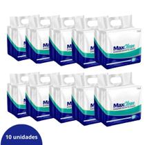 Babador Odontológico Descartável MaxClean Com 10 Pacotes Branco 1000 unidades