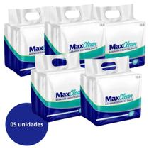 Babador Odontológico Descartável MaxClean Com 5 Pacotes Branco