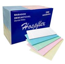 Babador Odontológico Impermeável Misto Pct C/100 Hospflex