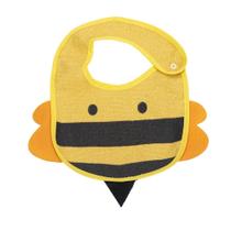 Babador Para Bebê Abelha Estampado 3D Bambi Amarelo