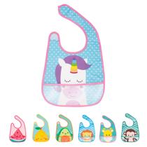Babador para Bebe Impermeável com Bolso Pega Migalhas e Forro Atoalhado Buba