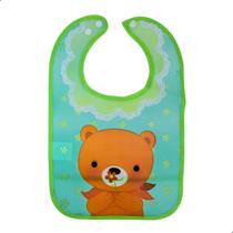 Babador Plastico Impermeavel Com Bolso Aparador Migalhas E Botão 34x23cm - Darujo