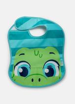 Babador Puket Dino Verde 0 A 3 Anos Com tiras autocolantes Babador Puket Dino Verde 0 A 3 Anos Com tiras autocolantes