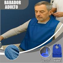 Babador PVC Adulto Impermeável Reutilizável Bolso Lavável Refeição Proteção Leve Tecido - Resilienza indústria