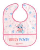 Babador Rosa Yum! com bolso coletor de migalhas Multikids Baby