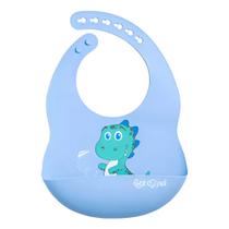 Babador Silicone Cata Migalhas Dinossauro Petit Pia Babador Silicone Cata Migalhas Dinossauro Petit Pia