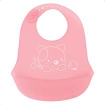 Babador Silicone Cata Migalhas Impermeável Bpafree - Rosa Babador Silicone Cata Migalhas Impermeável Bpafree - Rosa