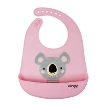 Babador Silicone Coletor Coala Clingo Impermeável