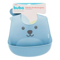 Babador Silicone Com Pega-migalhas Rosa Ou Azul Gumy Buba - Buba Brinqeudos