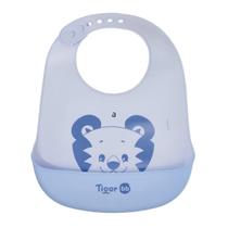 Babador Silicone Impermeável Tigor T Tigre Pacific Com Bolso Babador Silicone Impermeável Tigor T Tigre Pacific Com Bolso